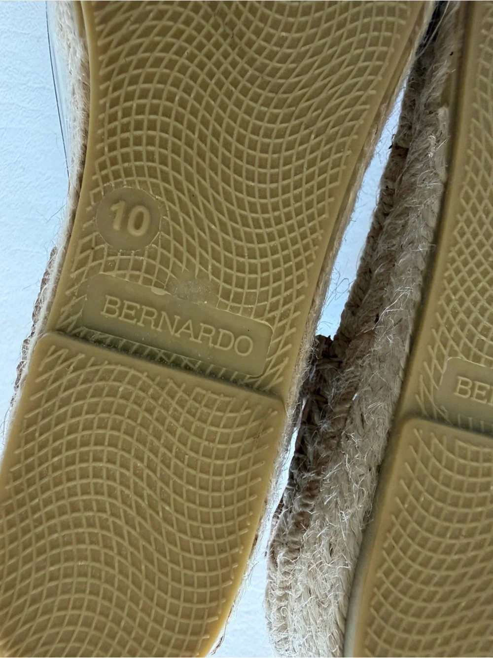 Bernardo Espadrille Wedge Leather Sandal- Madrid Sz 10 Euro Summer Vacation